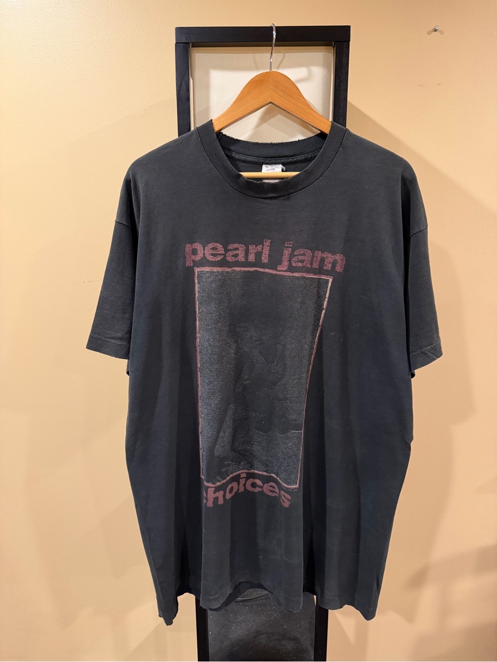 Vintage Pearl Jam Choices Crayons 1992 Faded Band Tee Tour T-Shirt
